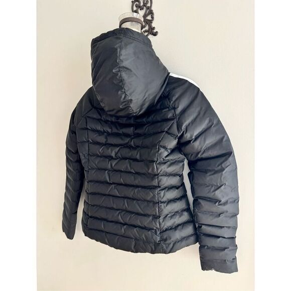 adidas Originals Three Stripe Slim Padded Puffer Jacket, Women’s Size Small, Bla - Picture 11 of 13